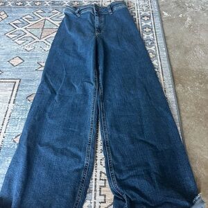 Zara Dark Blue Flare Jeans